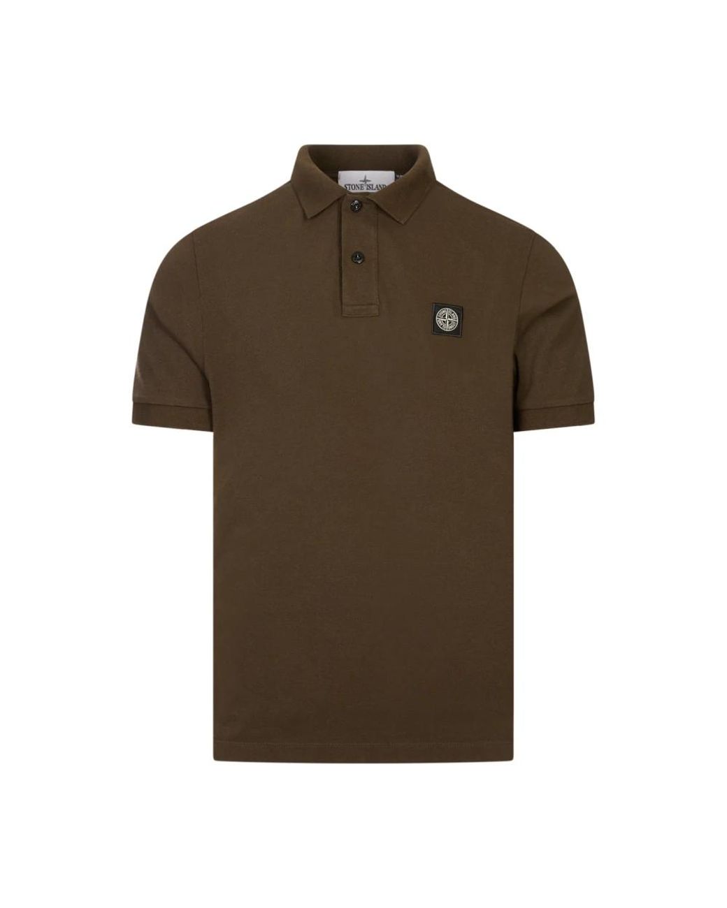 Stone Island Brown Polo Shirts for men