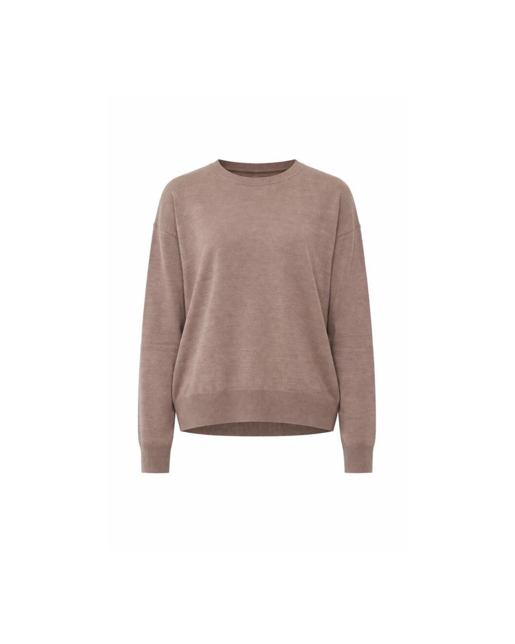 Aragona Brown Round-Neck Knitwear