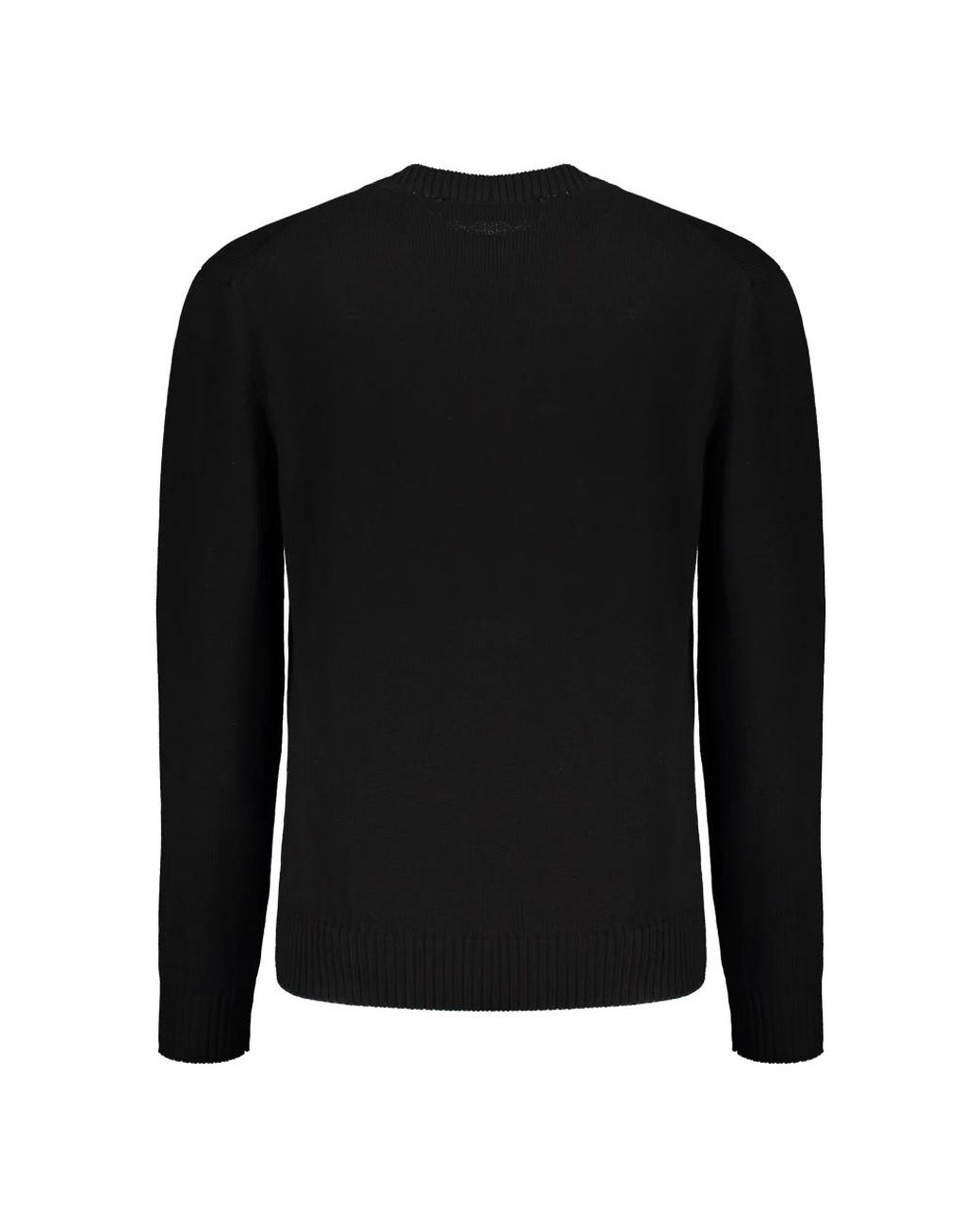 Versace Black Round-Neck Knitwear for men