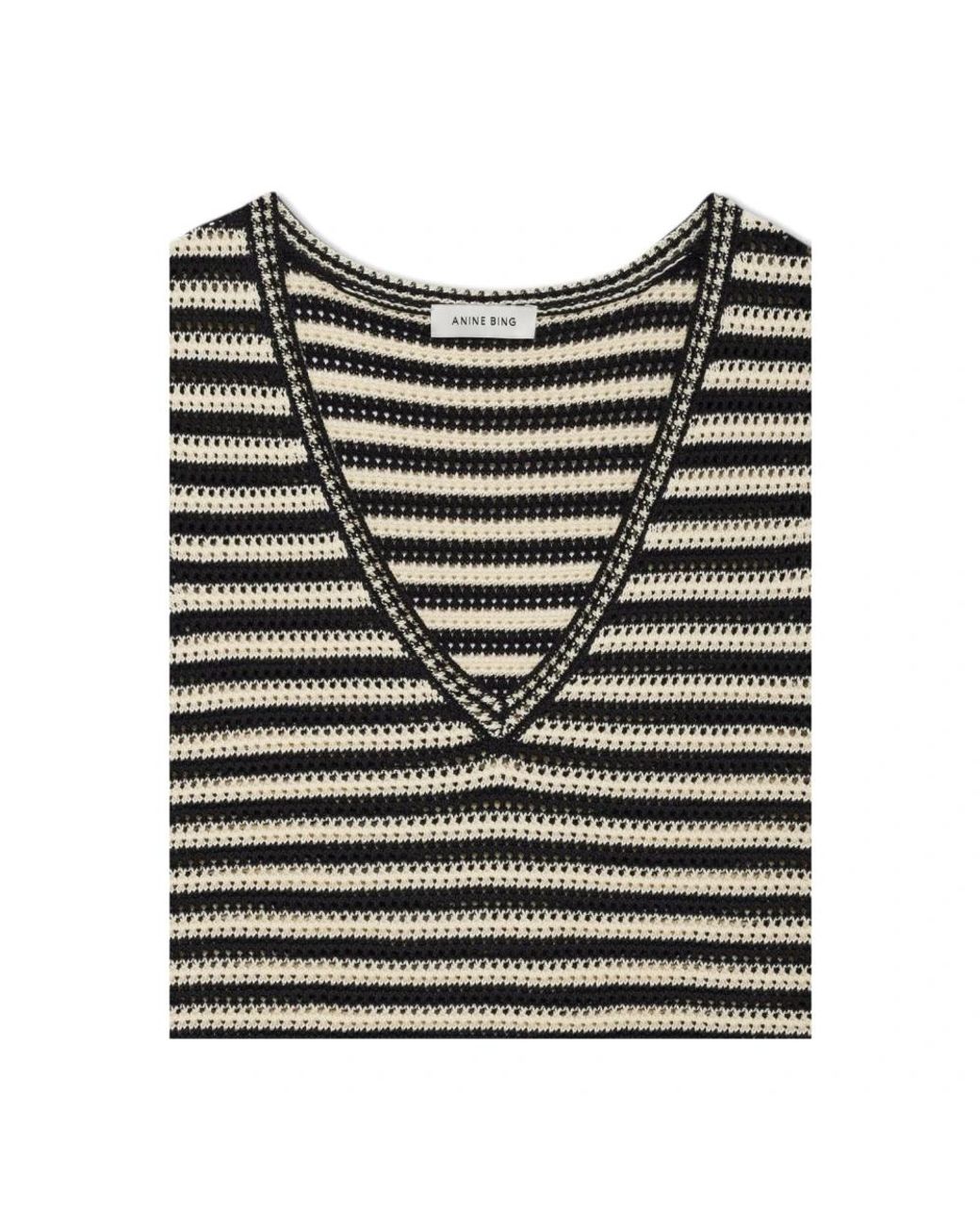 Anine Bing Black Sleeveless Tops