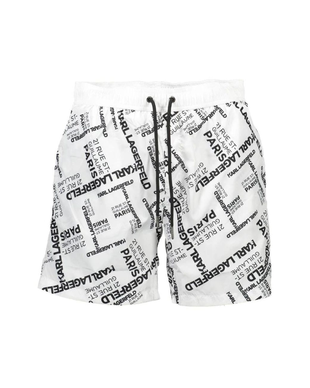 Karl Lagerfeld Polyester Zwemboxer in het White voor heren