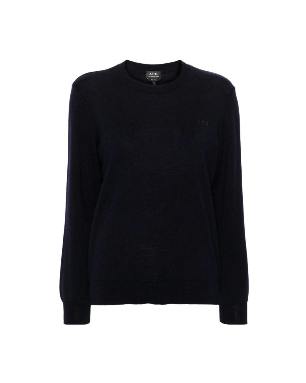 A.P.C. Black Round-Neck Knitwear