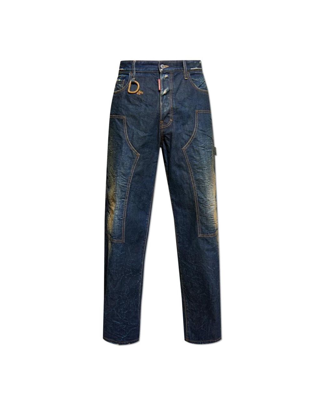 DSquared² Blue Straight Jeans for men