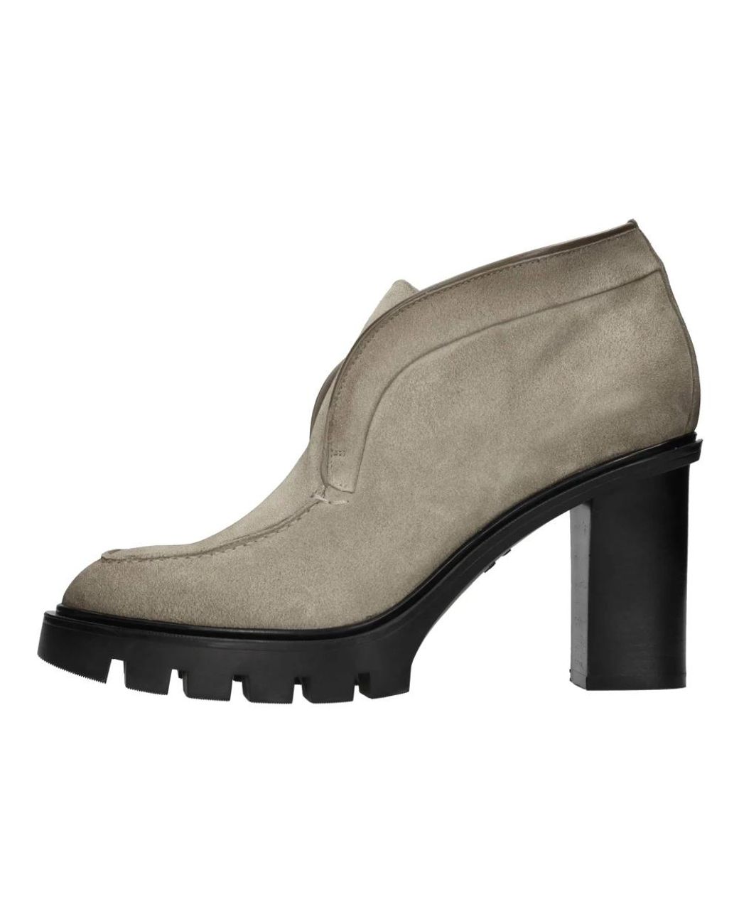 Santoni Gray Heeled Boots
