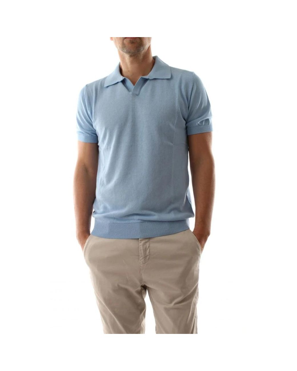 40weft Polo in het Blue voor heren