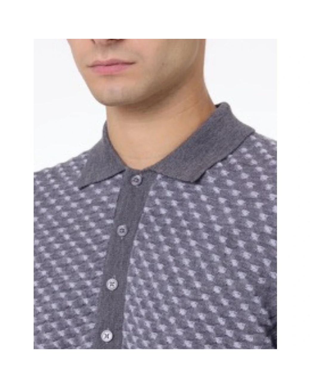 Paolo Pecora Blue V-Neck Knitwear for men