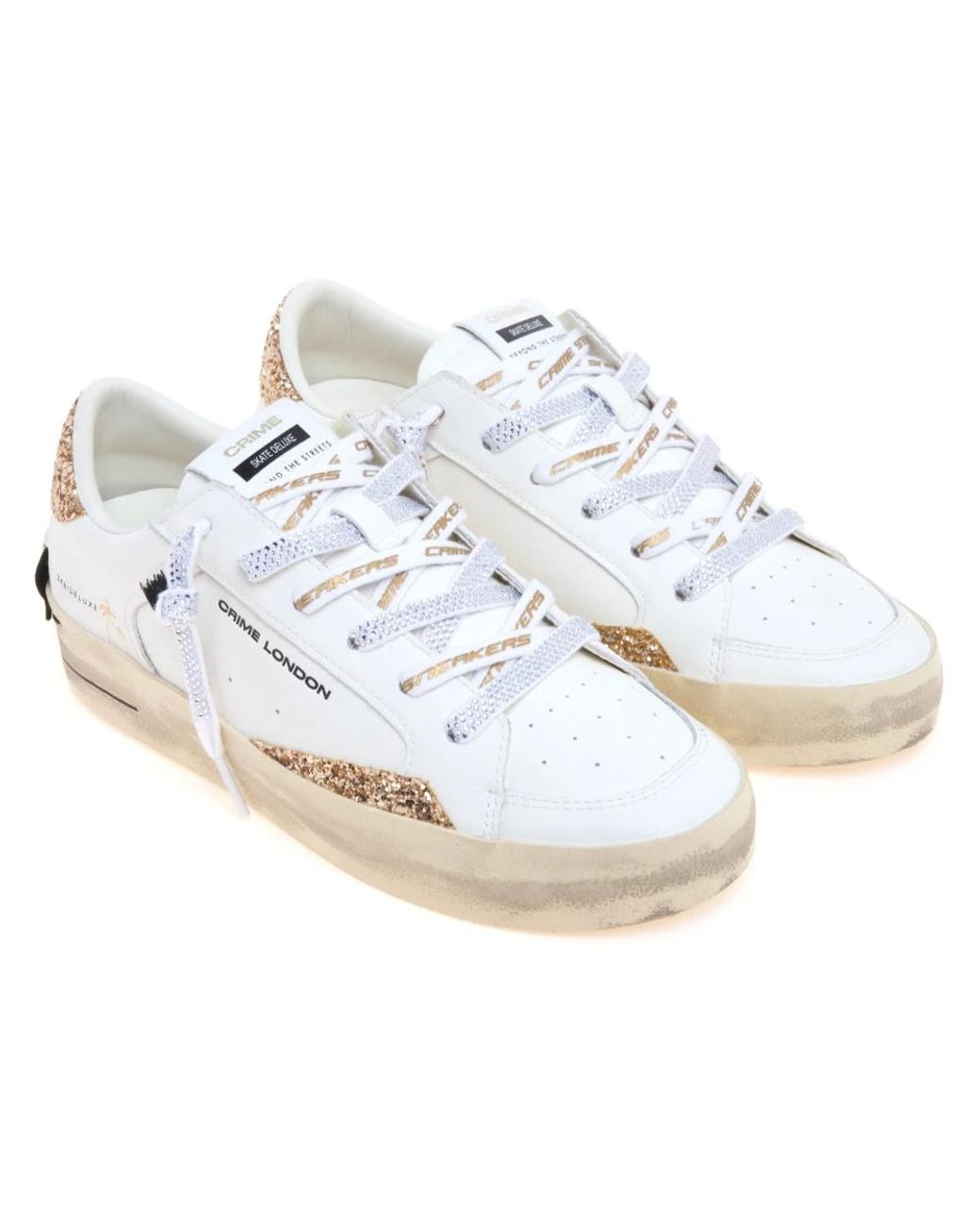 Crime London White Sneakers