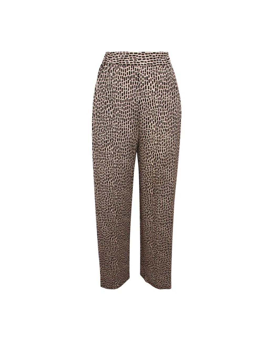 EMMA & GAIA Brown Straight Trousers