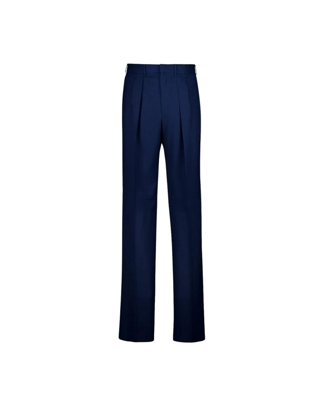Tom Ford Wool Pleated Broeken in het Blue voor heren