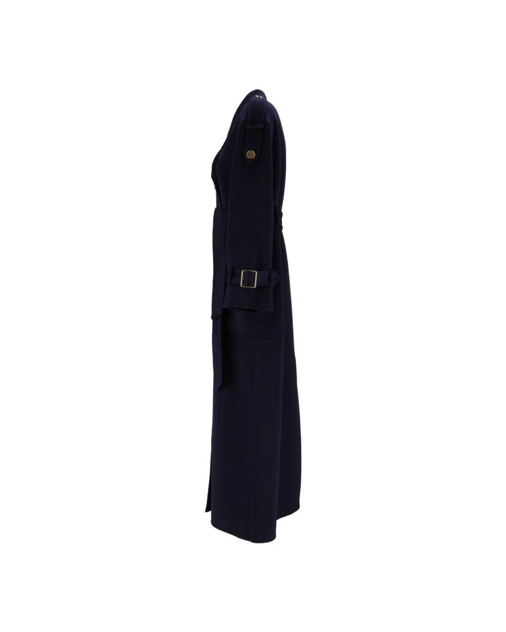 Elisabetta Franchi Blue Trench Coats
