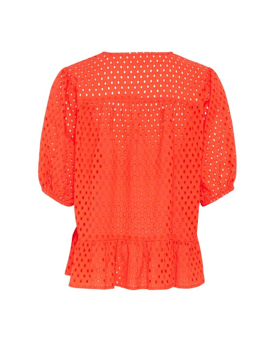 Blouses Kaffe de color Red
