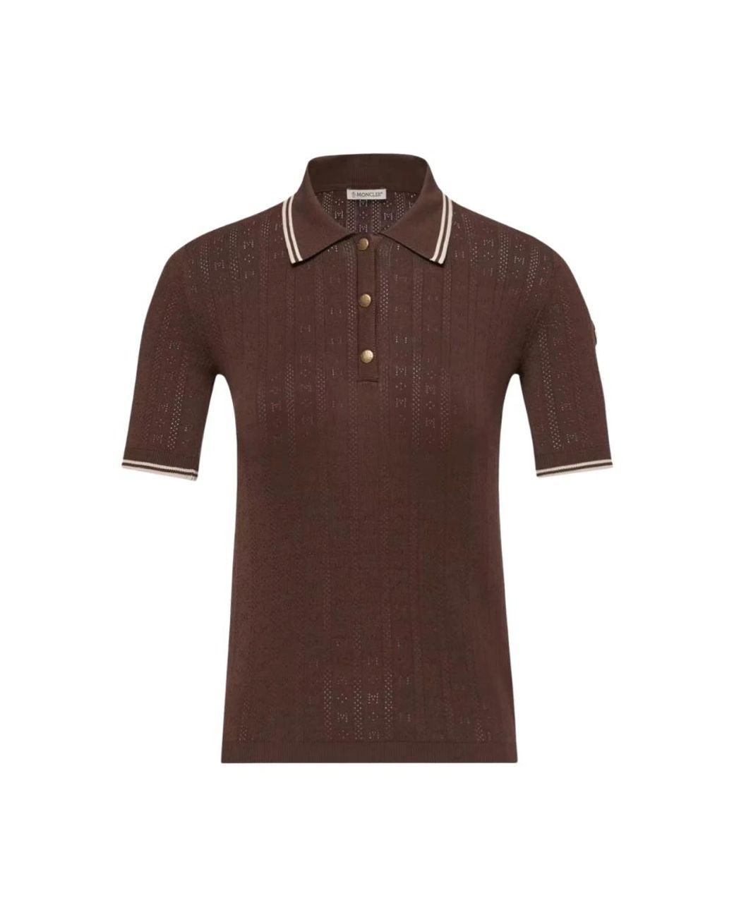 Moncler Brown Polo Shirts