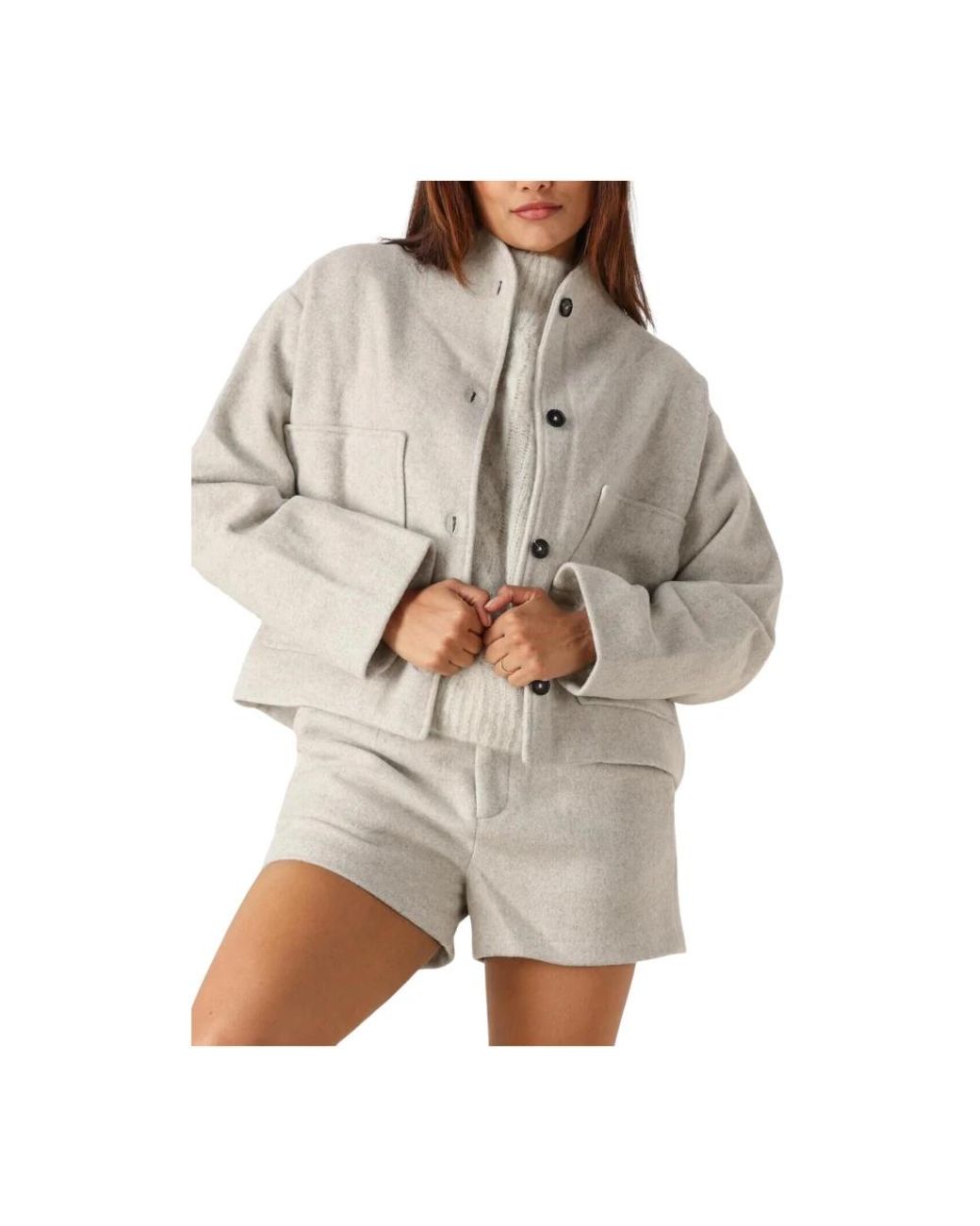 RUBY TUESDAY Jassen ,Grijs ,Wol Cesar Jacket in het Gray