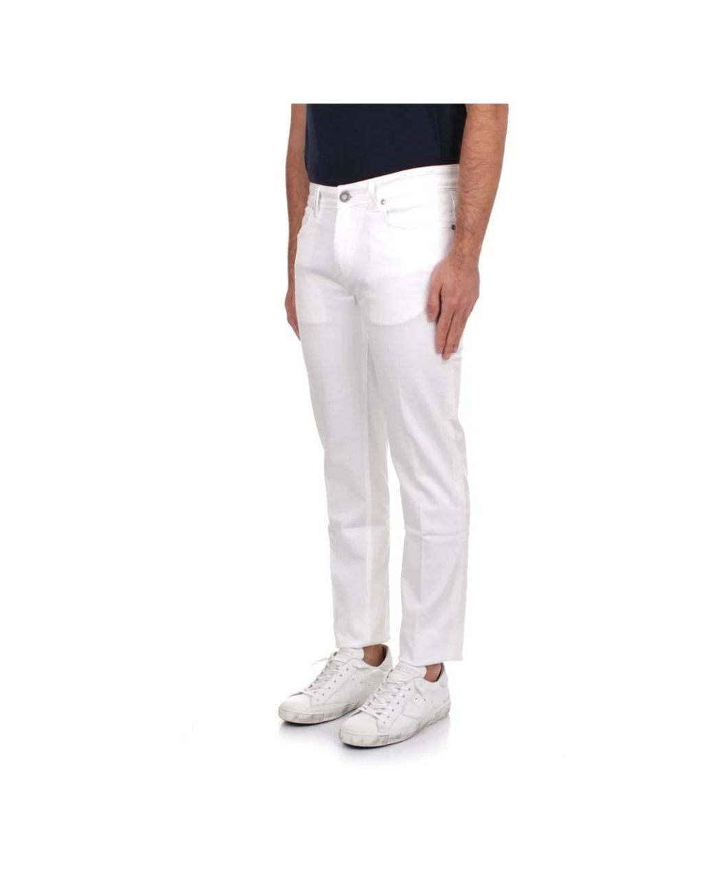 Re-hash White Slim Fit Jeans for men