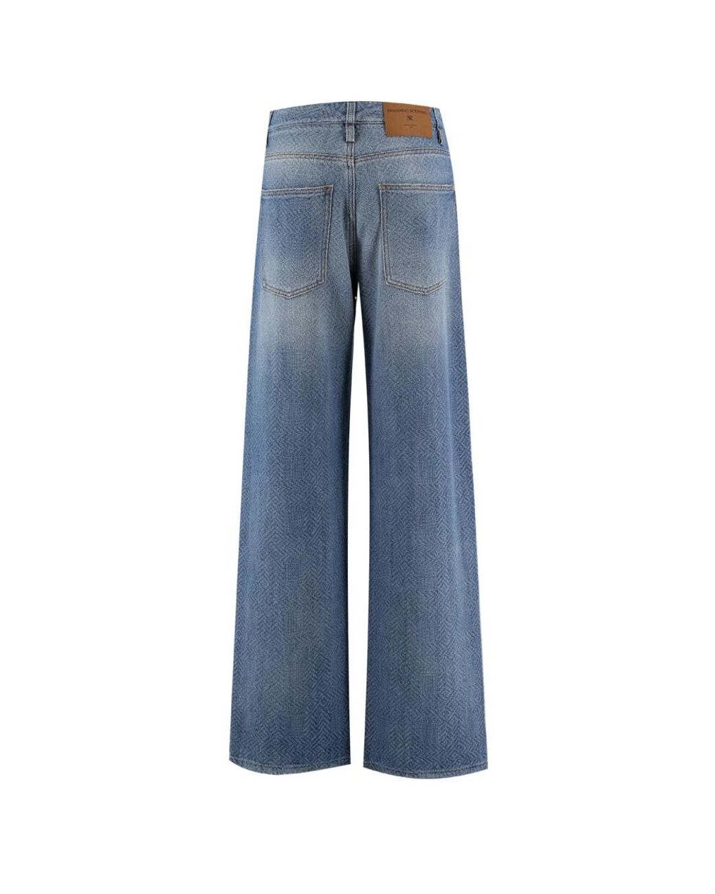 Ermanno Scervino Blue Wide Jeans