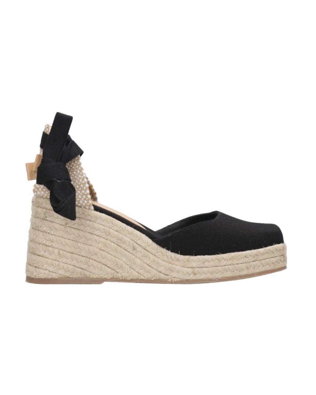 Castaner Black Wedges