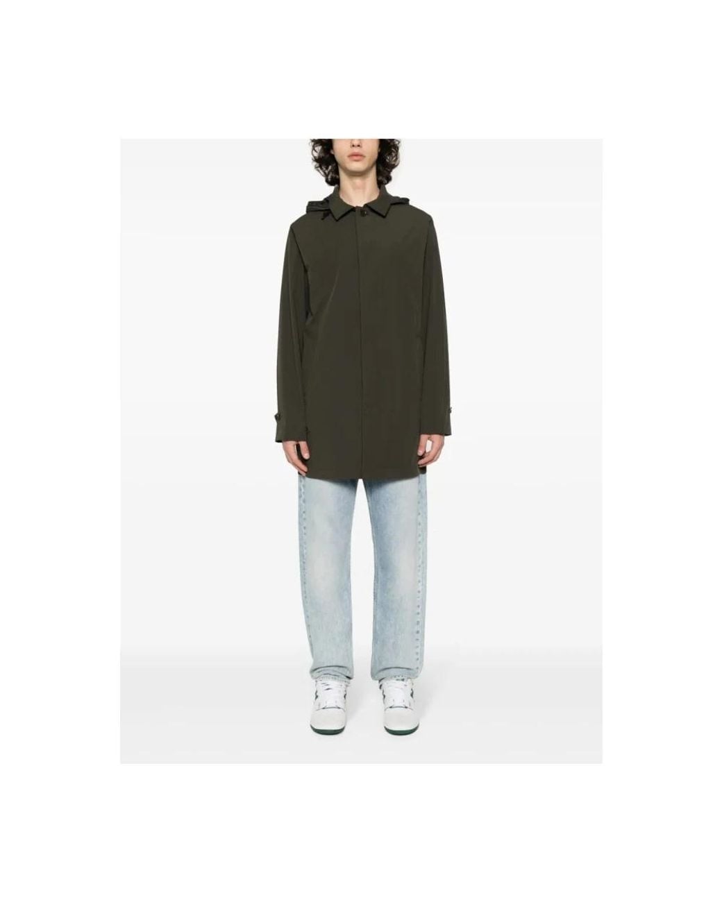 Aspesi Black Single-Breasted Coats for men