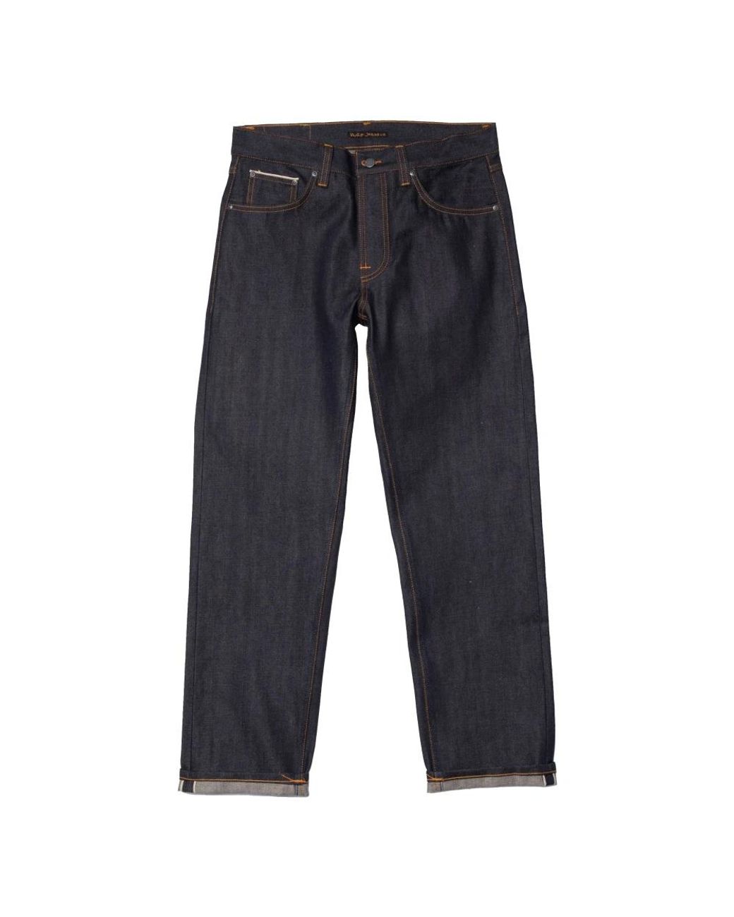Nudie Jeans Blue Straight Fit Jeans for men