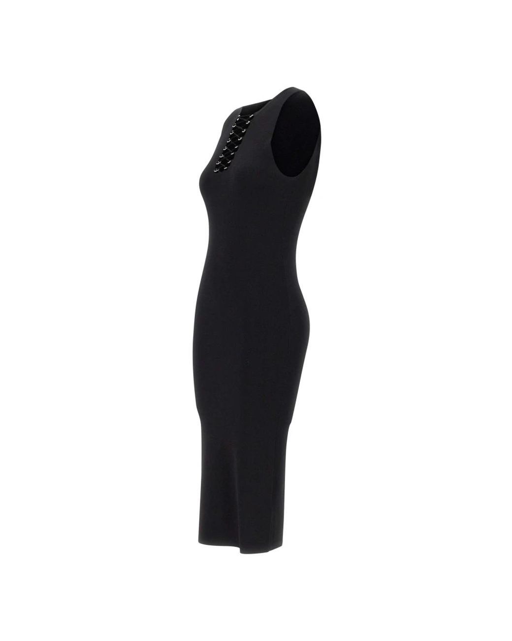 Midi Dresses Kaos de color Black