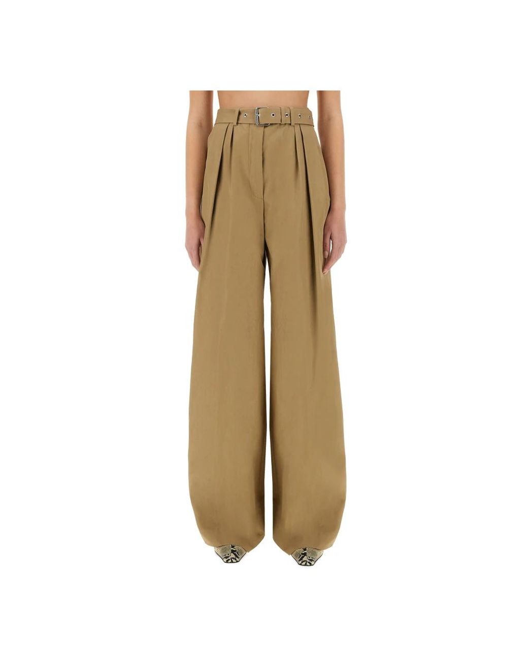Dries Van Noten Natural Wide Trousers