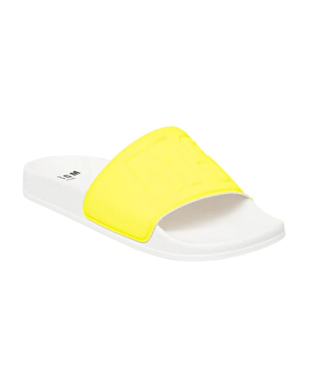 MSGM Schoenen ,Geel ,Slippers in het Yellow
