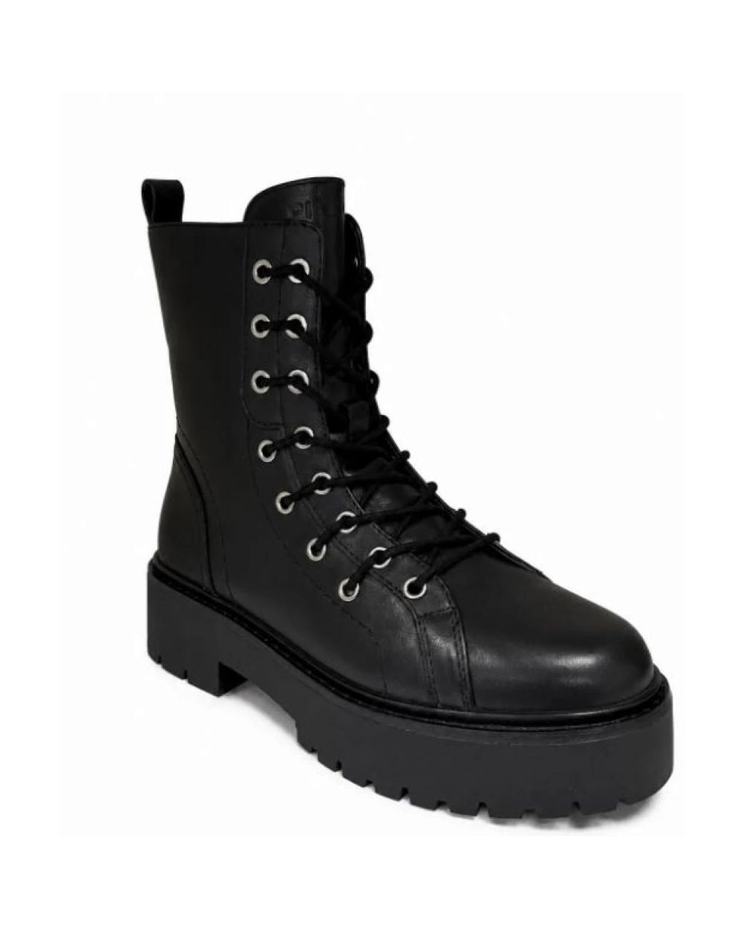 Pinko Black Leather Rubber Shoes