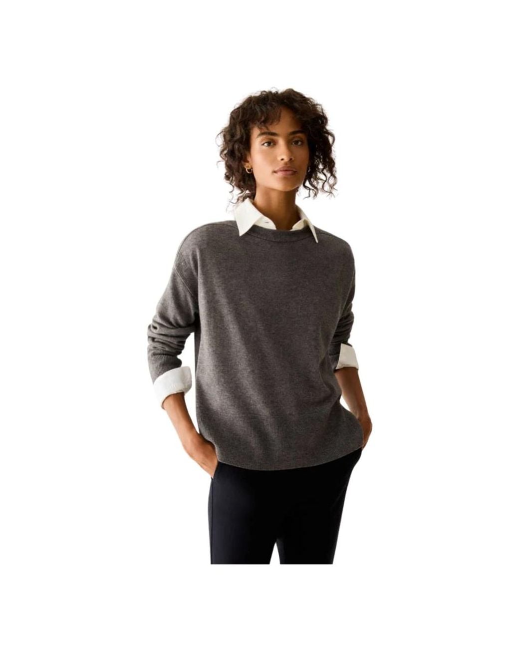 Pennyblack Gray Round-Neck Knitwear
