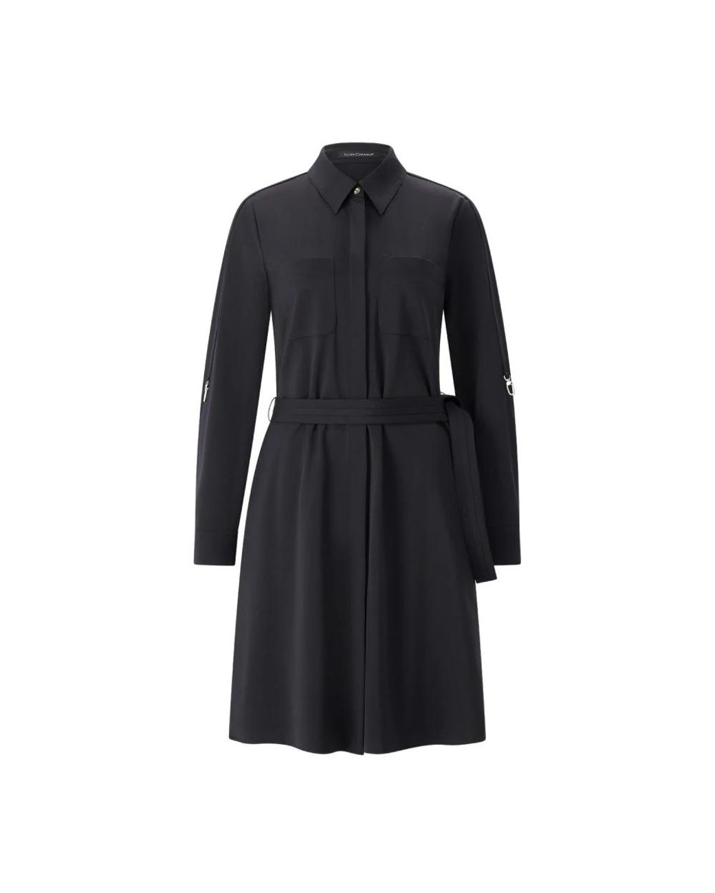 Shirt Dresses Luisa Cerano en coloris Black