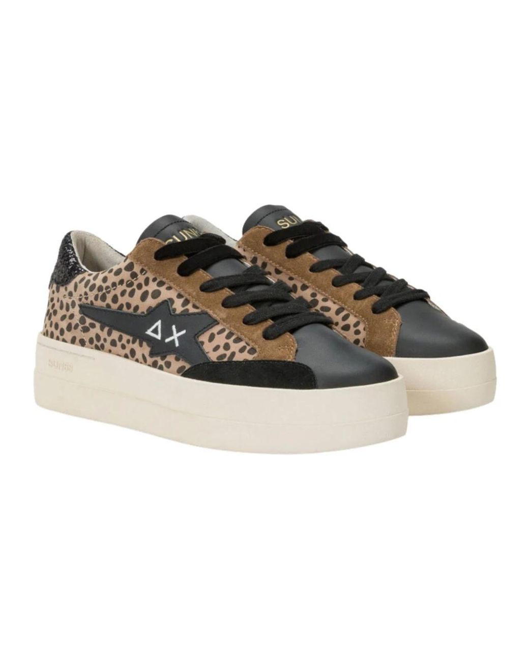 Sun 68 Black Sneakers