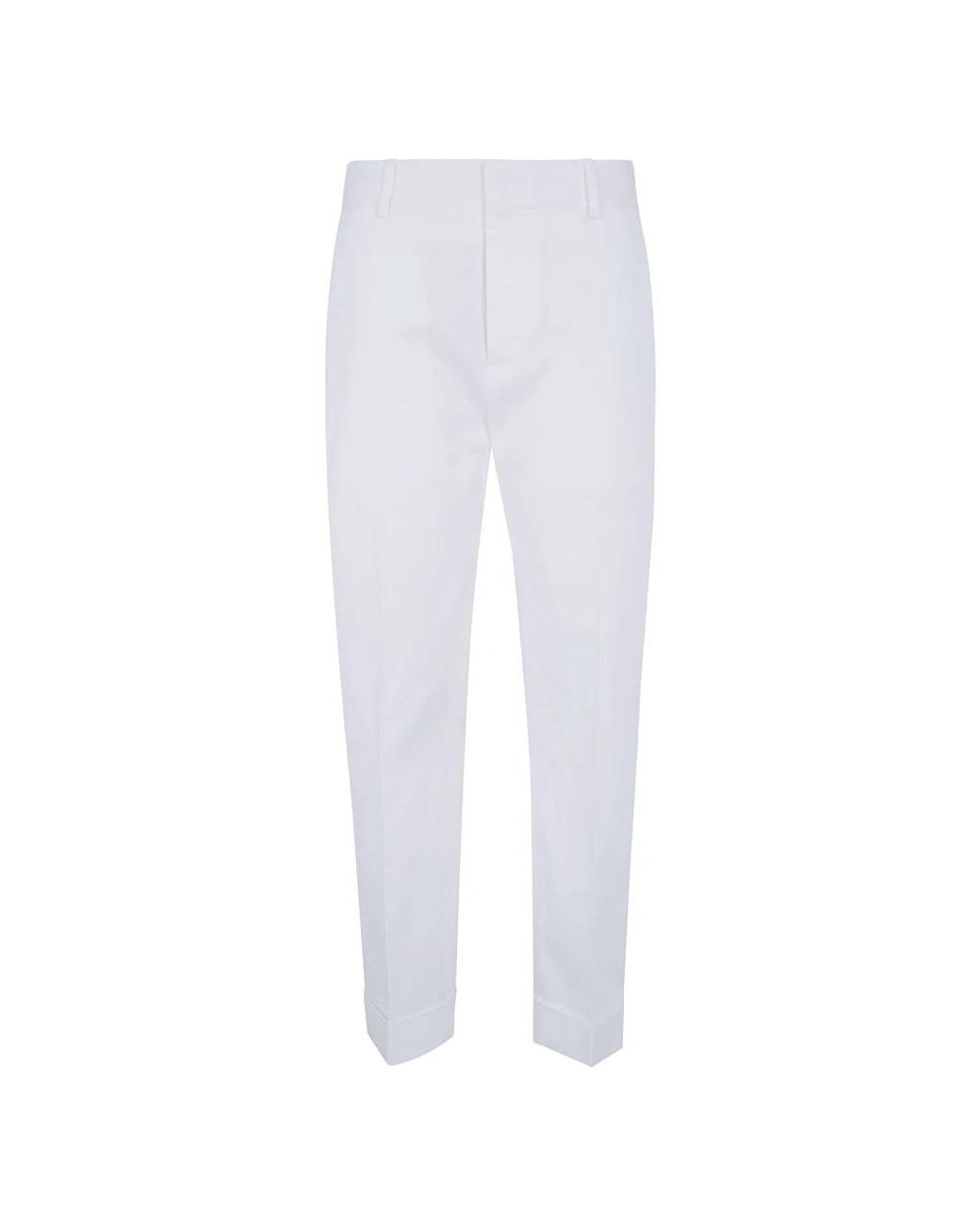 DSquared² White Cropped Trousers