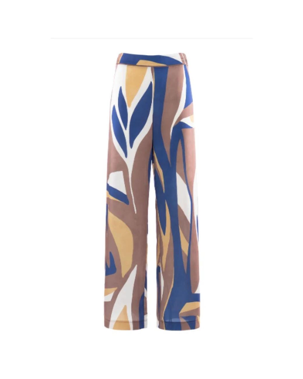 Nenette Blue Straight Trousers