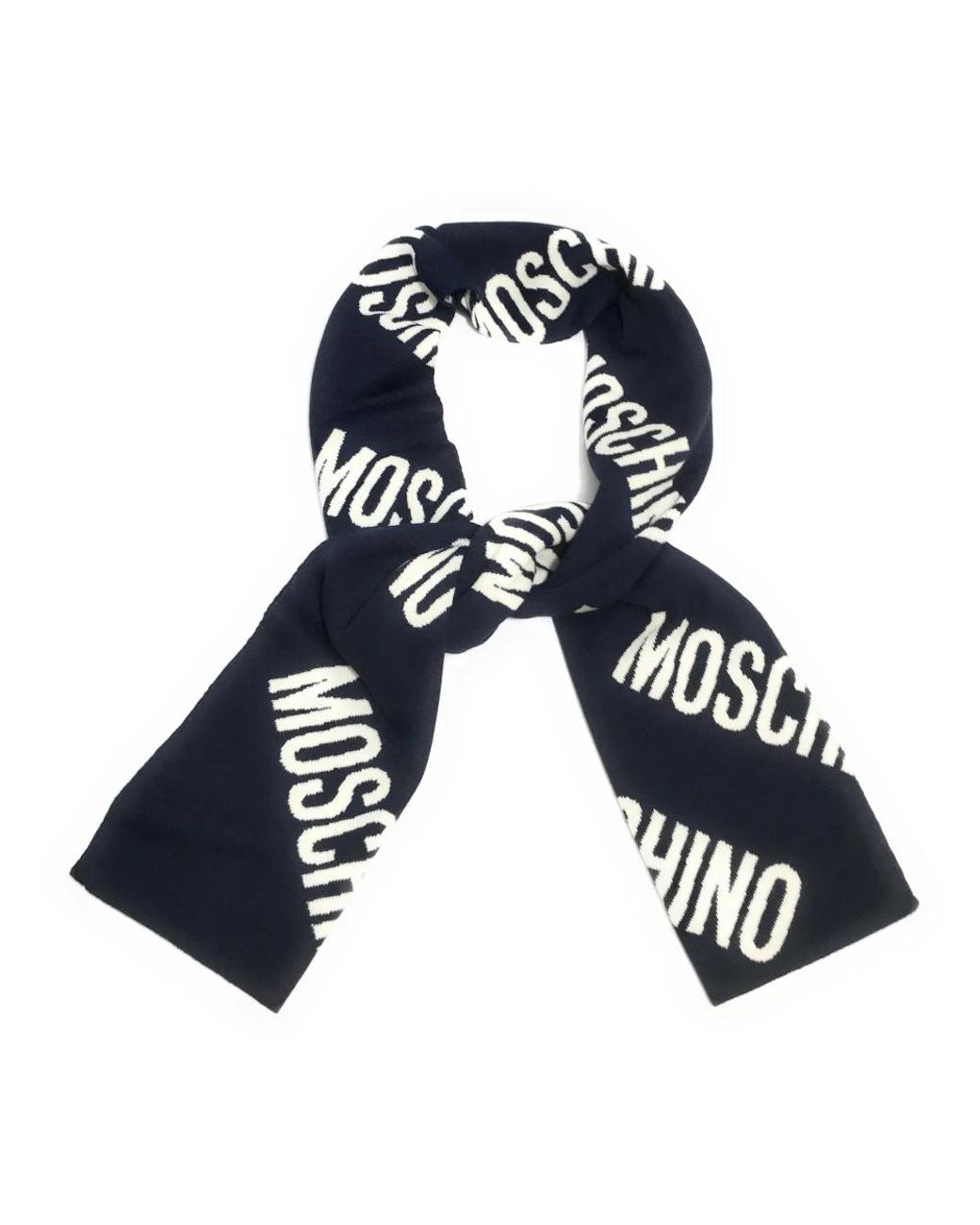 Winter Scarves Moschino de color Blue
