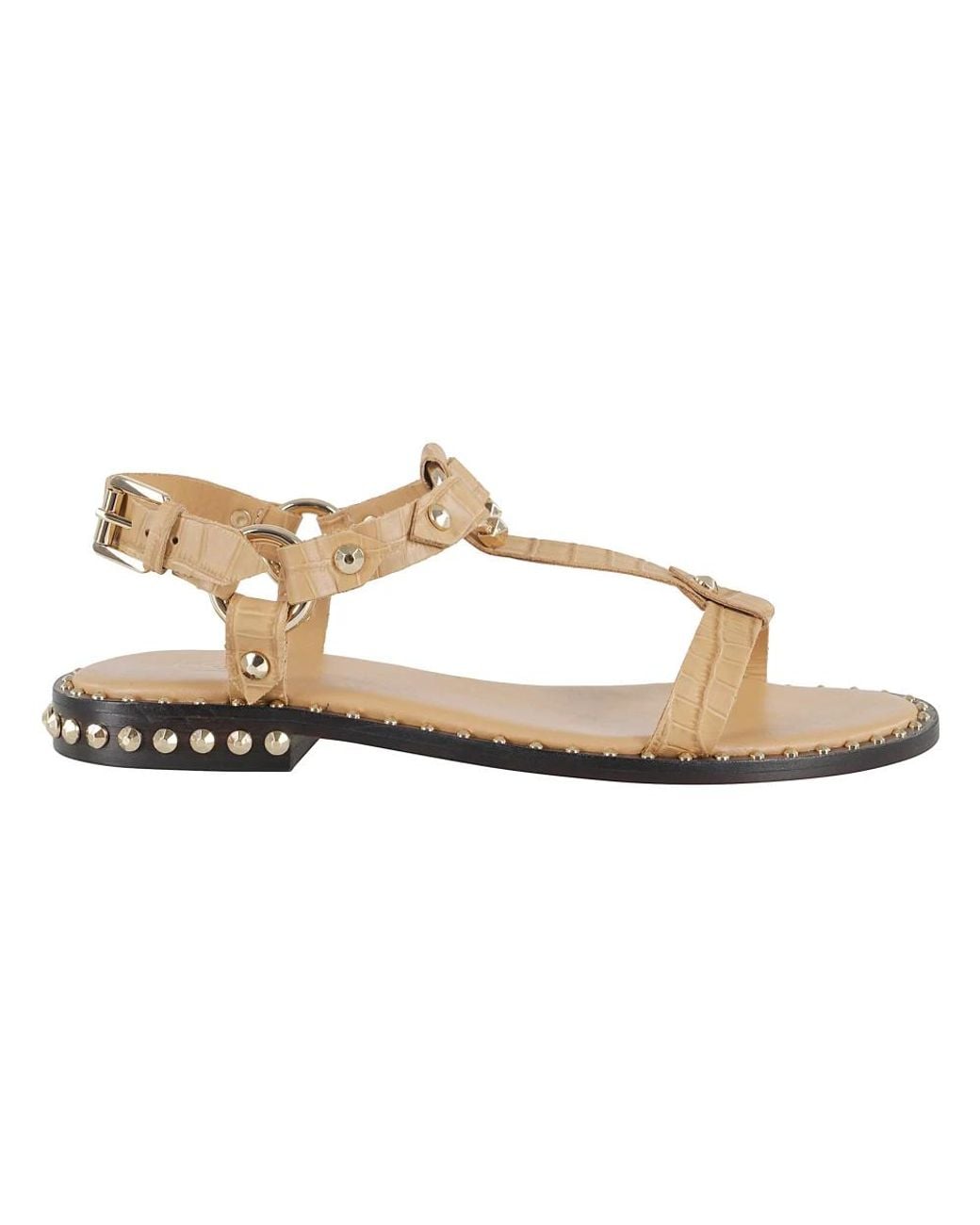 Ash Metallic Flat Sandals