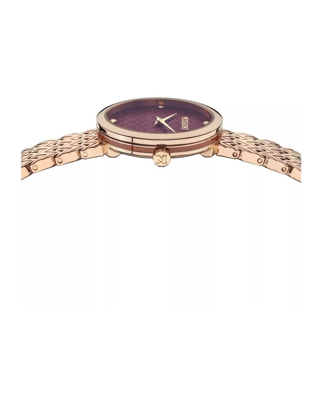 Missoni Red Zigzag Rose Bracelet Watch