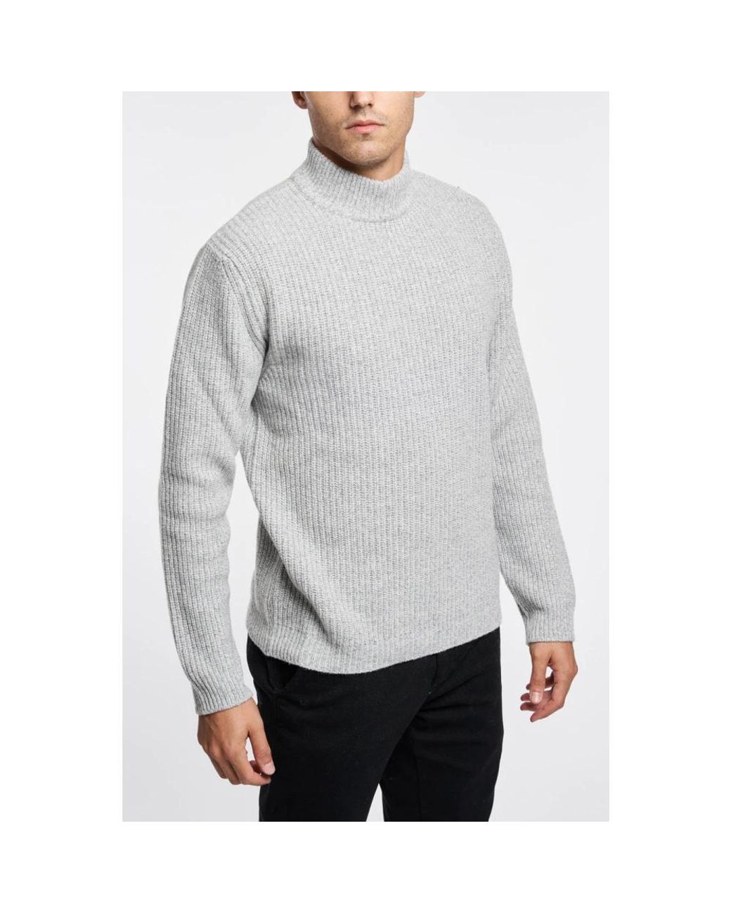 Daniele Fiesoli Gray Turtlenecks for men