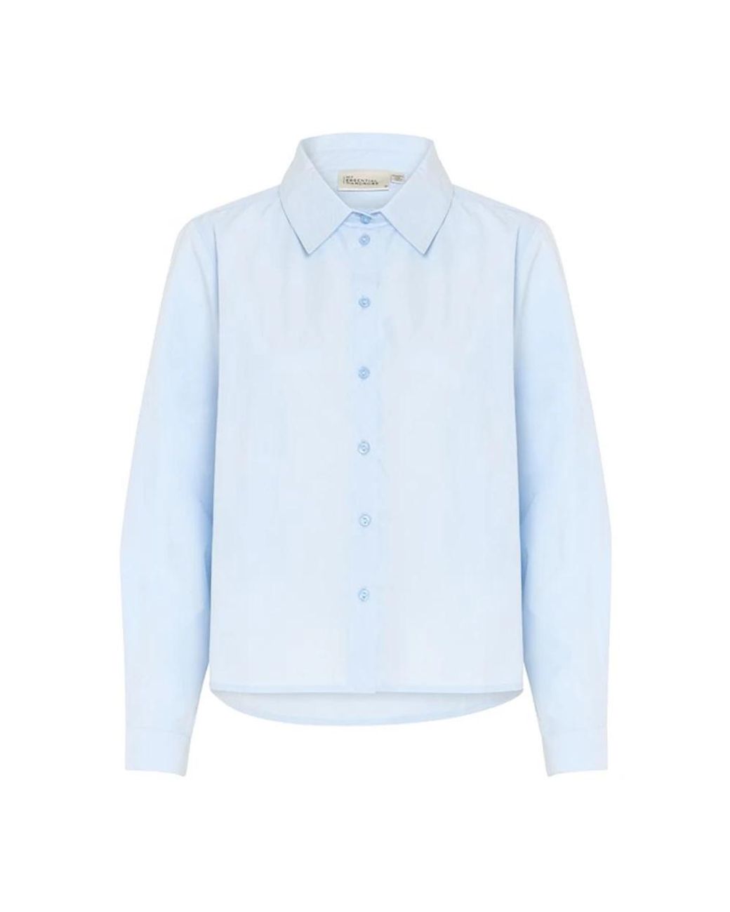 My Essential Wardrobe Overhemden ,Blauw ,Cashmere Shirt Met Kraag in het Blue