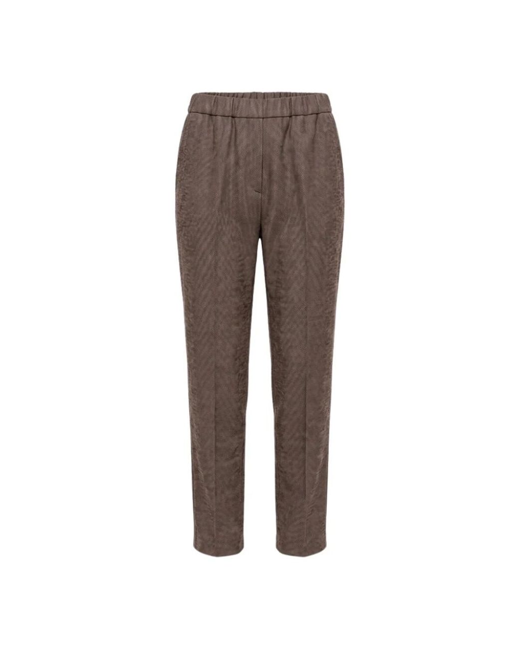 Peserico Brown Tapered Trousers
