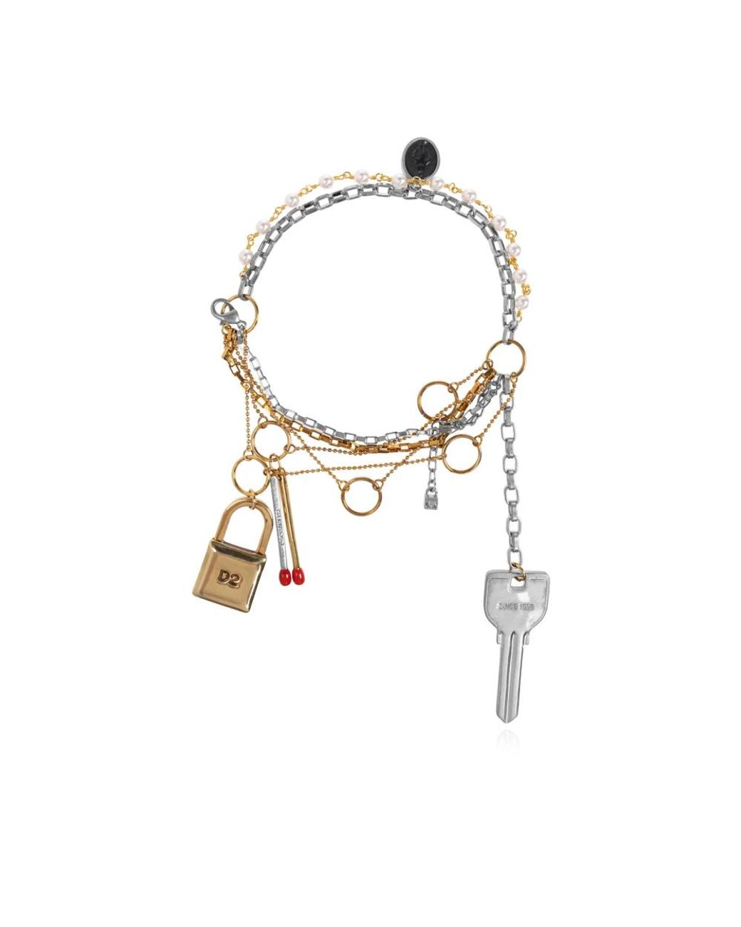 DSquared² Metallic Silberarmband