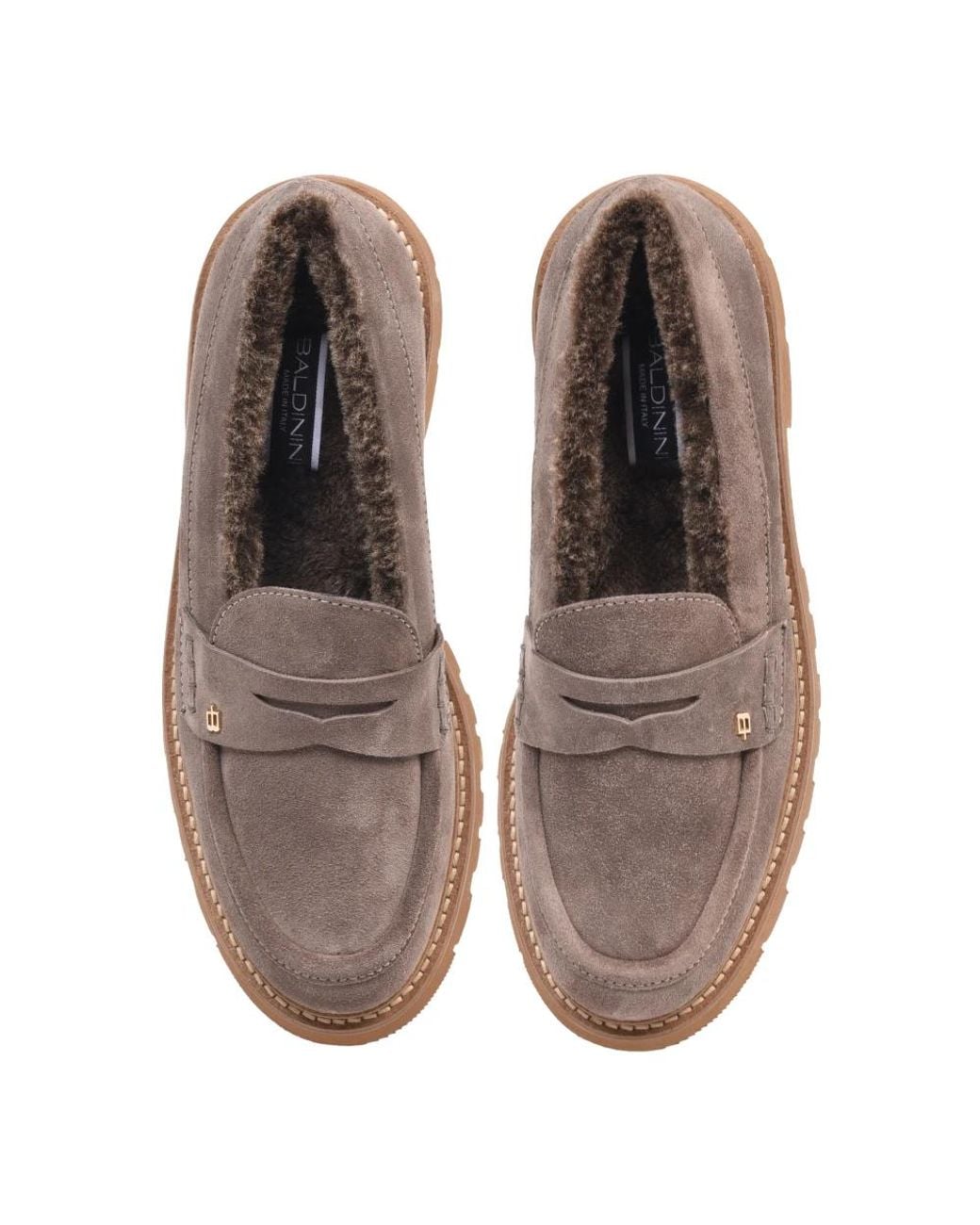 Baldinini Gray Loafers
