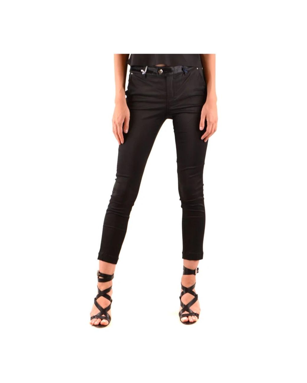 Jacob Cohen Black Slim-Fit Trousers