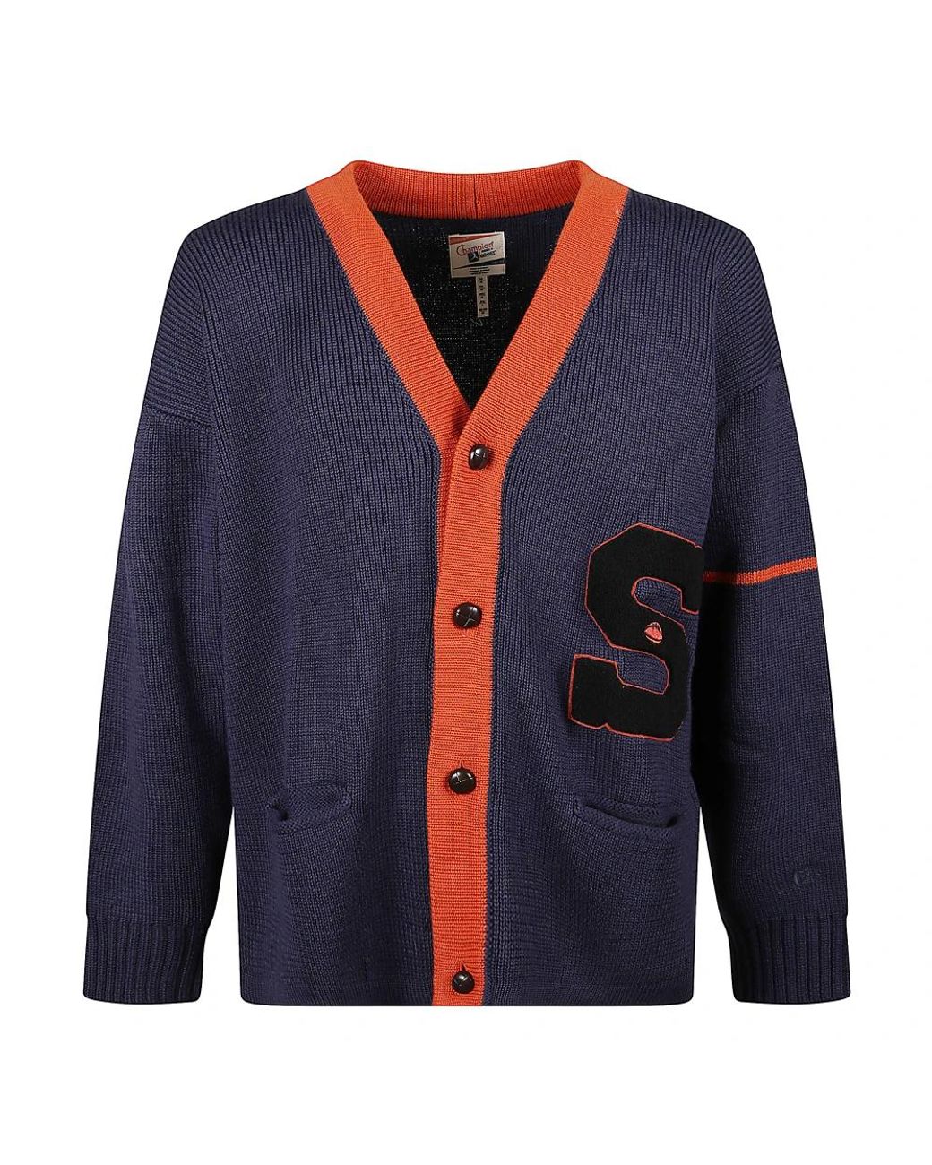 Champion Truien & Vesten ,Veelkleurig ,Wol Wollen Cardigan in het Blue voor heren