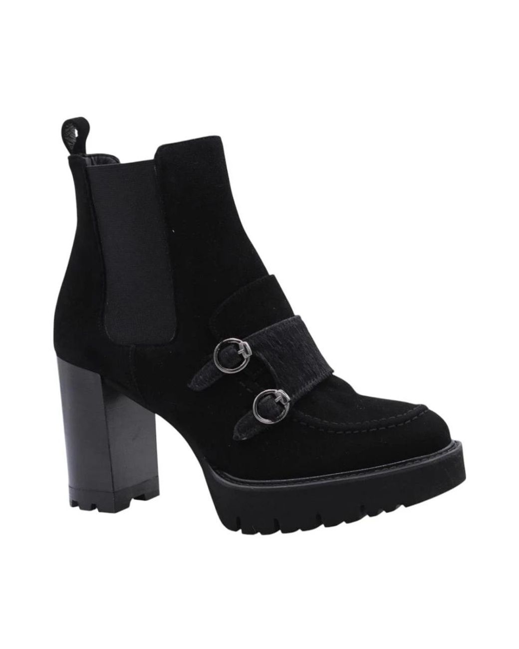 Luca Grossi Black Heeled Boots