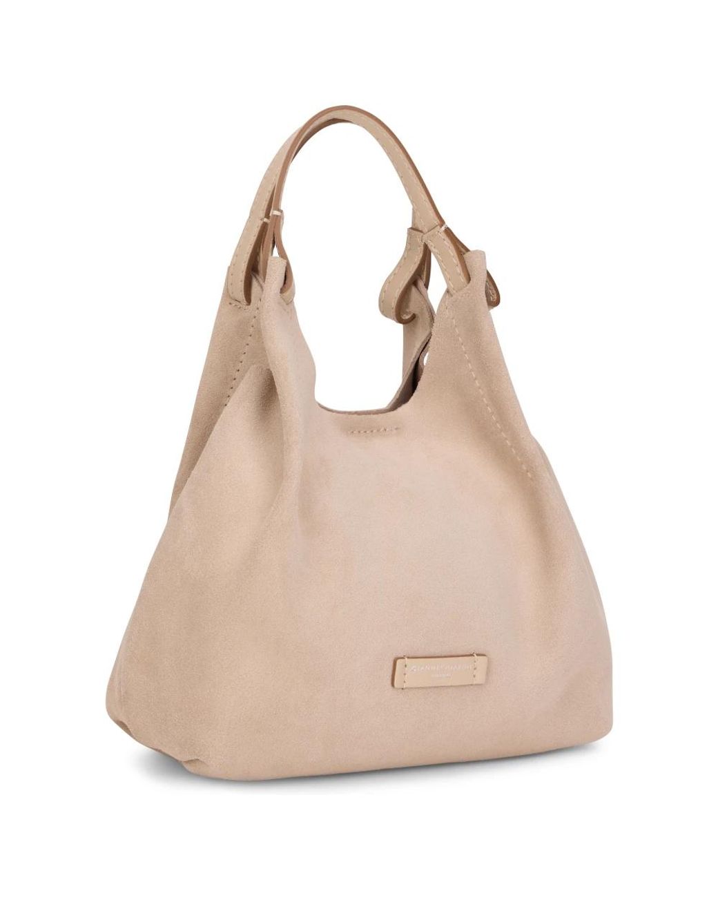 Gianni Chiarini Tassen ,Roze ,Leer Dua Schoudertas in het Natural