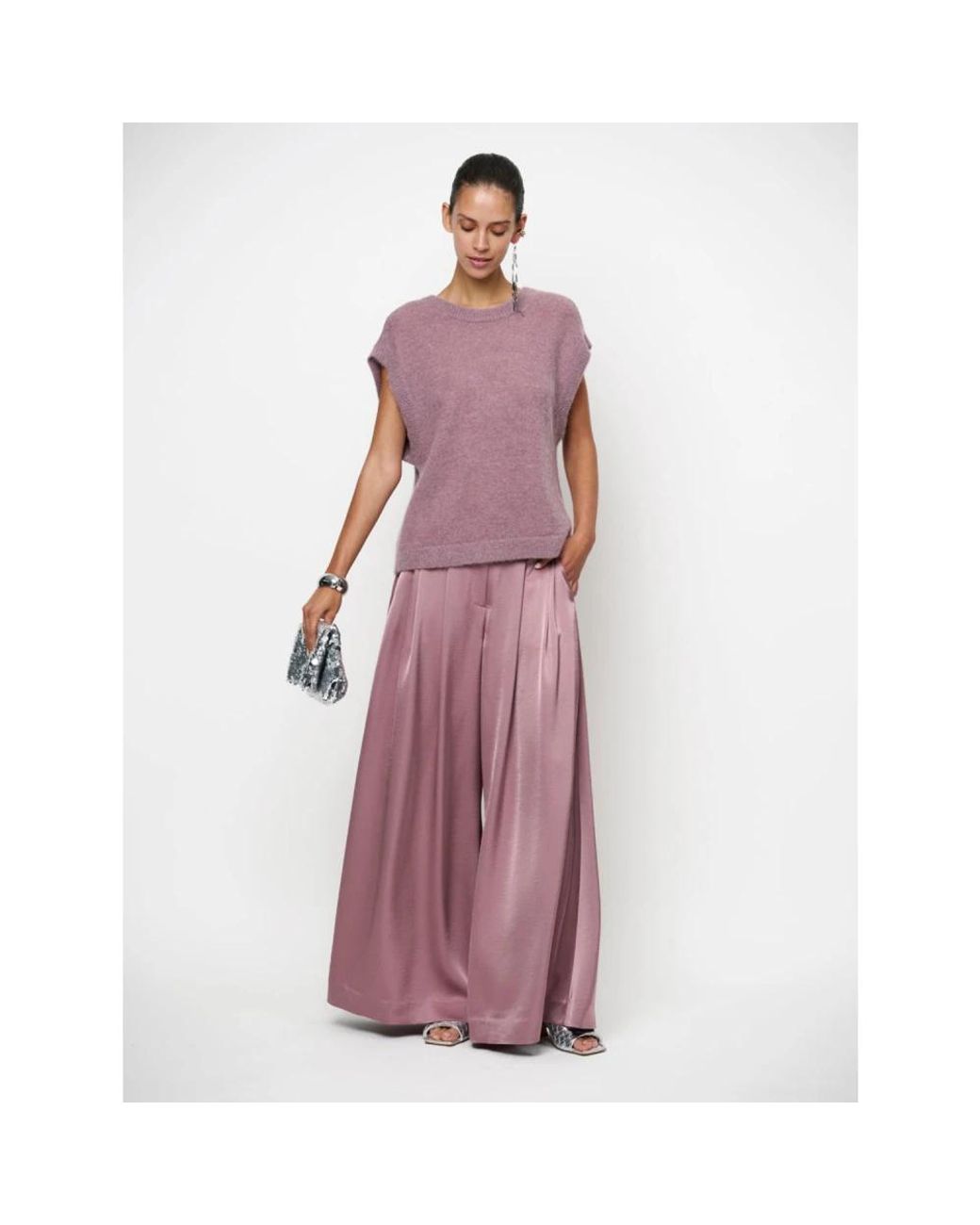 Dante 6 Purple Round-Neck Knitwear