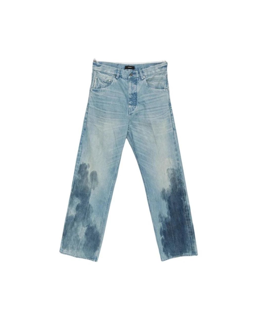 Purple Brand Blue Wide Jeans for men