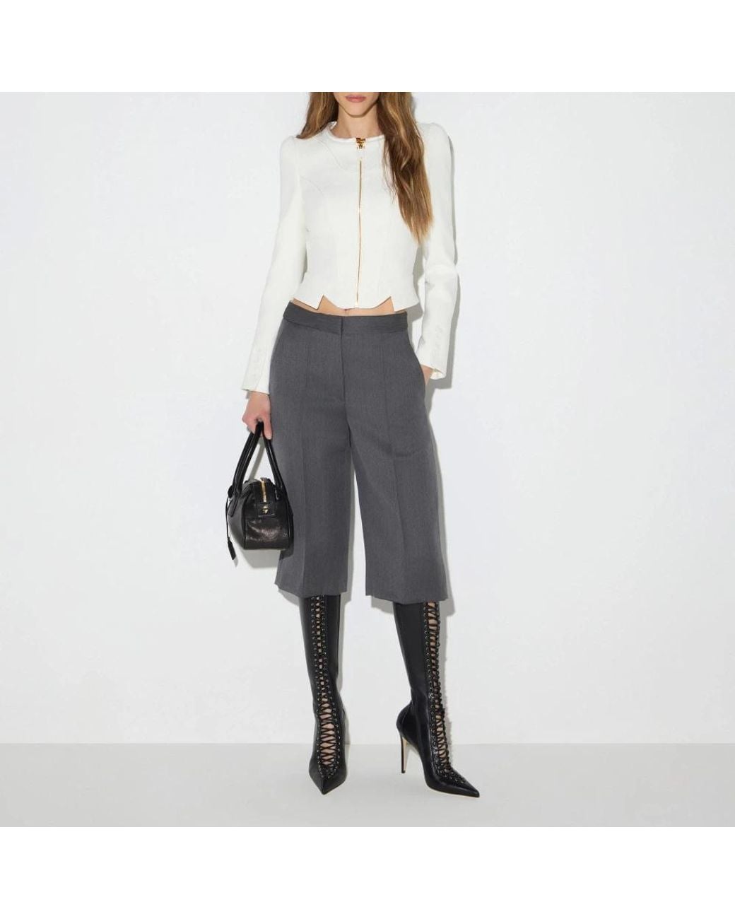 Elisabetta Franchi White Light Jackets