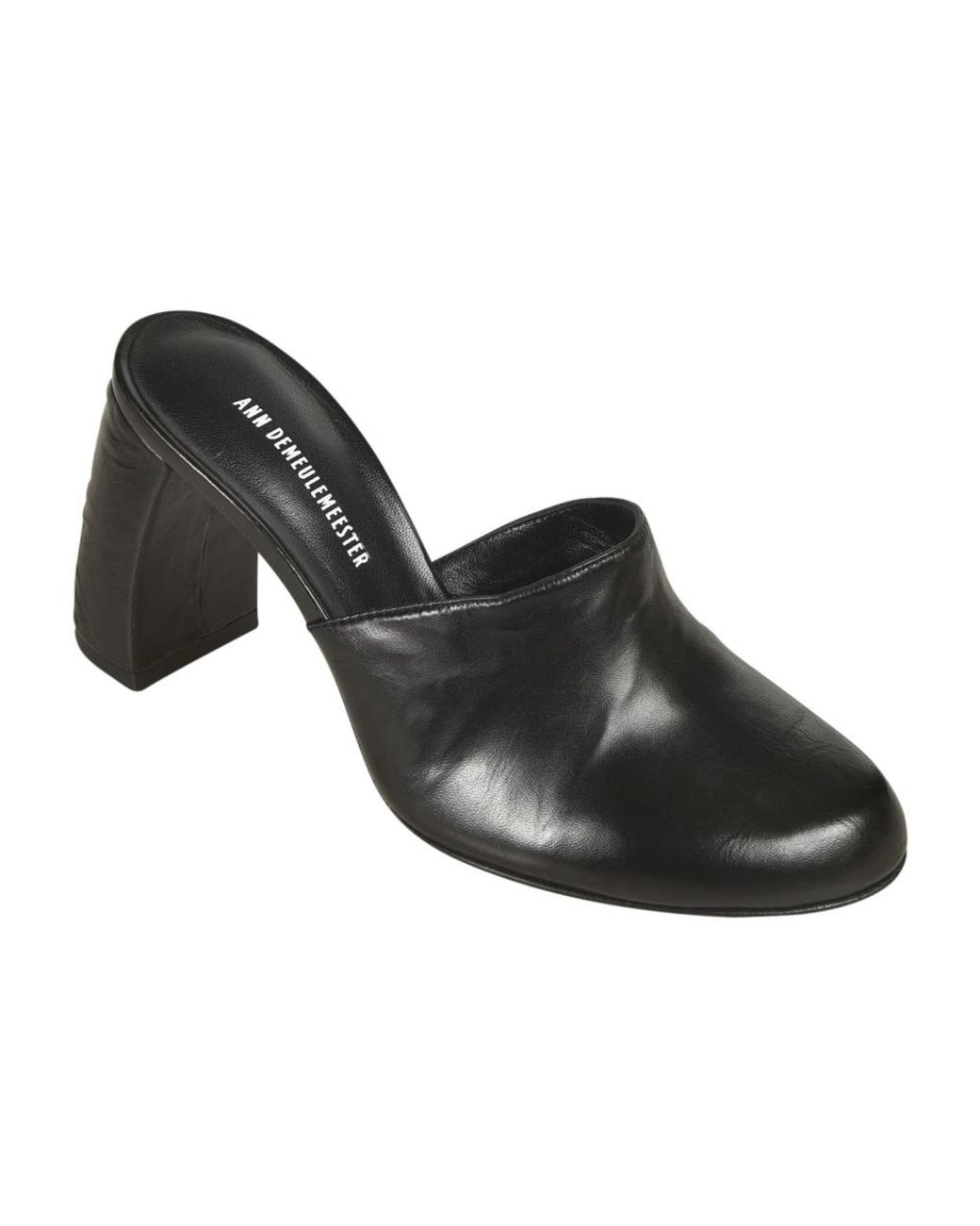 Ann Demeulemeester Black Heeled Mules