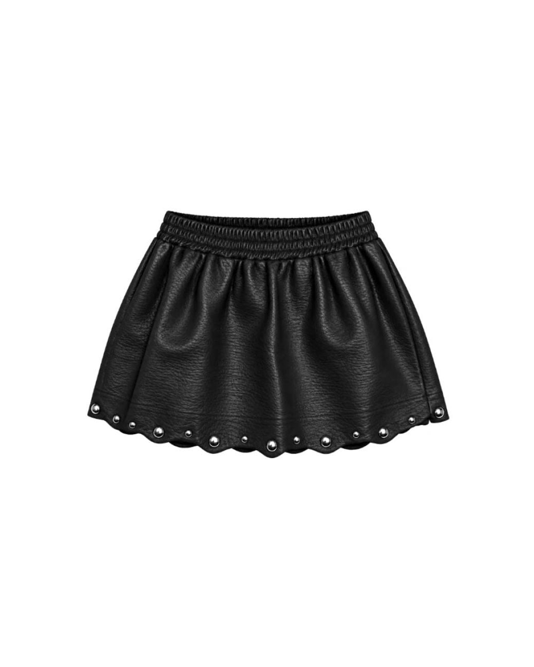 A PAPER KID Black Leather Skirts