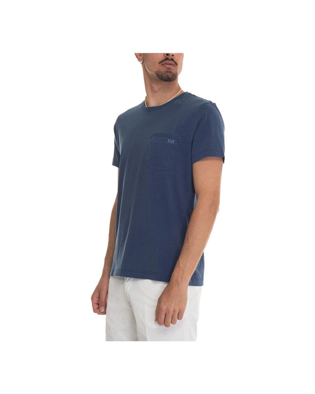 Fay Blue T-Shirts for men