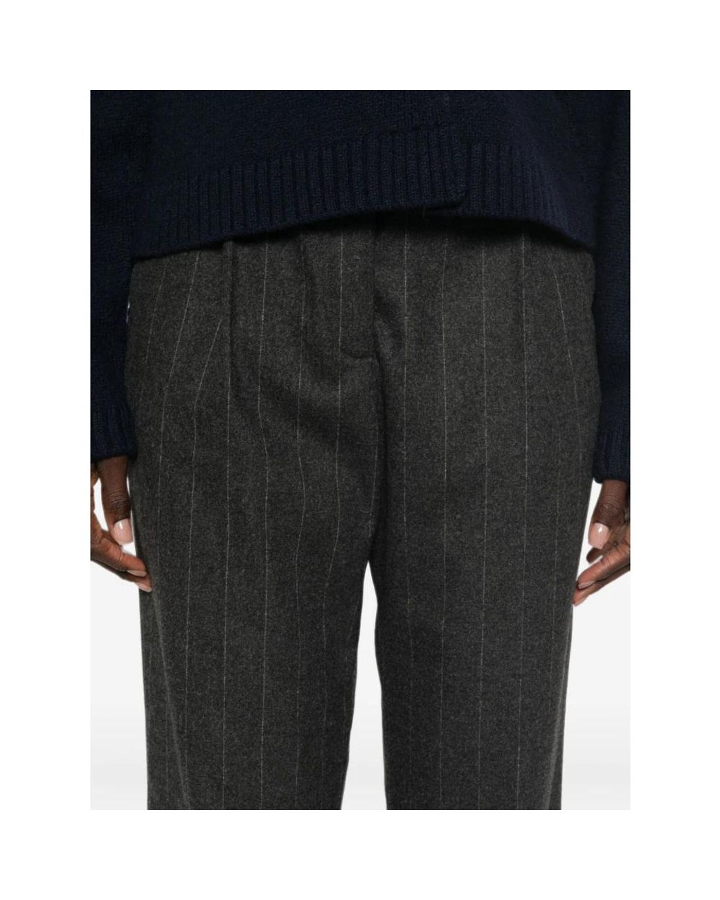 Straight Trousers Herno de color Gray